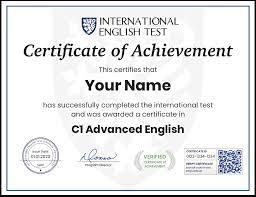 Advanced Certificate in English Speaking